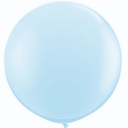 Round Latex Balloon ~ Light Blue (Float time 48 hrs)